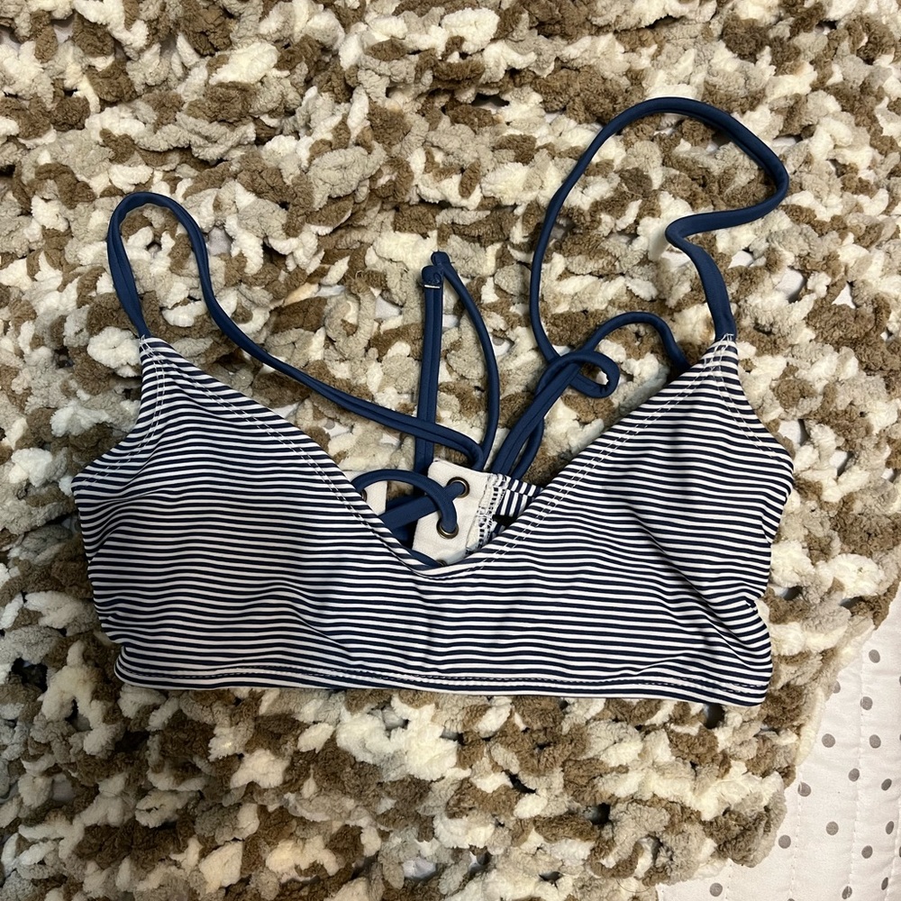 brand new striped bikini top
